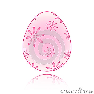 Easter egg with shadow in Stock Photo