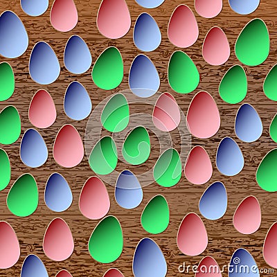 Easter egg vector background Vector Illustration