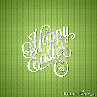 Easter egg vintage lettering design background Vector Illustration