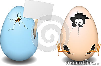 Easter eggs Stock Photo