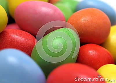 Colored Easter Eggs Stock Photo