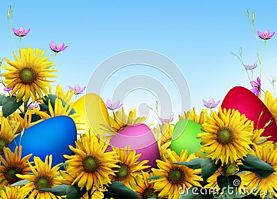 Easter eggs Stock Photo