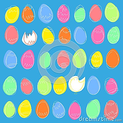 Easter eggs Stock Photo