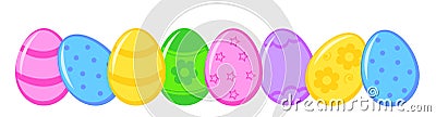 Easter eggs Vector Illustration