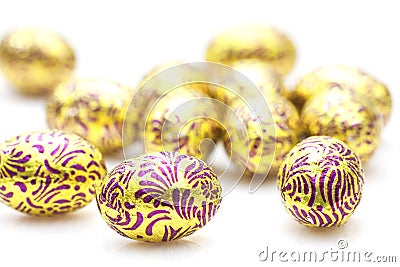 Easter eggs background Stock Photo