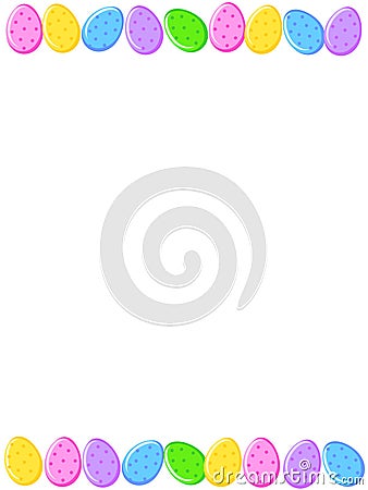 Easter Eggs Border Royalty Free Stock Photos - Image: 8295698