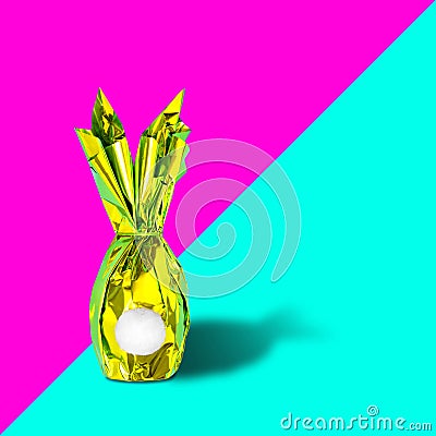 Easter eggs bunny Creative decoration Stock Photo