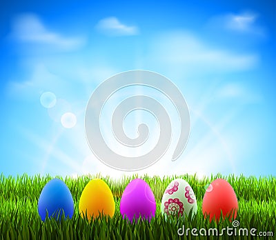 Easter eggs Vector Illustration