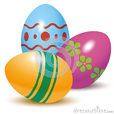 Easter eggs Vector Illustration