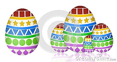 Easter - Easter Eggs Stock Photo