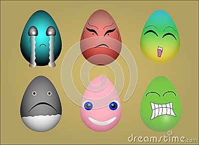 Easter eggs Vector Illustration