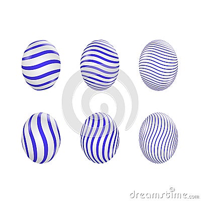 Easter eggs set Vector Illustration