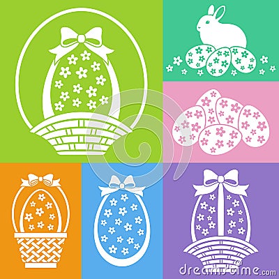 Easter elements Vector Illustration