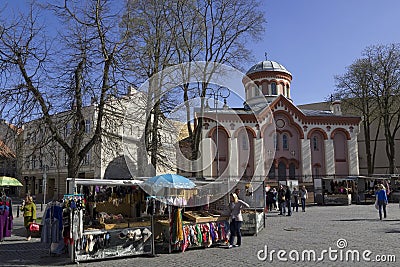 Easter fair in old town Editorial Stock Photo