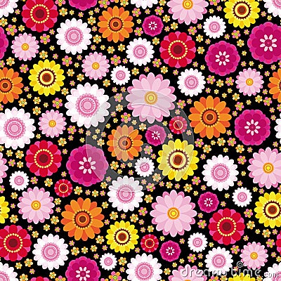 Easter floral background Vector Illustration