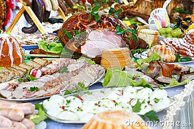 Easter food Stock Photo