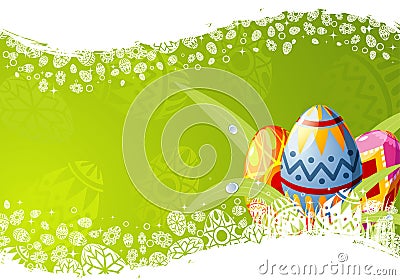 Easter frame Vector Illustration