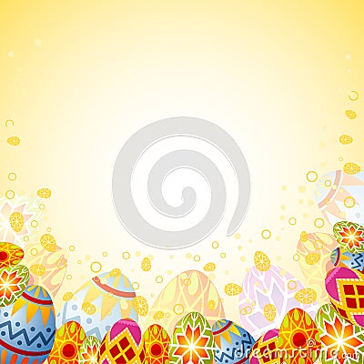 Easter frame Vector Illustration