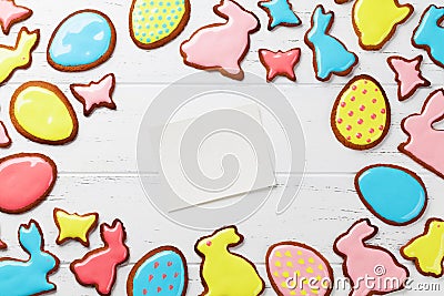 Easter gingerbread cookies Stock Photo