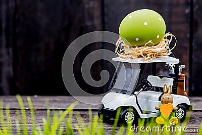 Easter with Golf Stock Photo