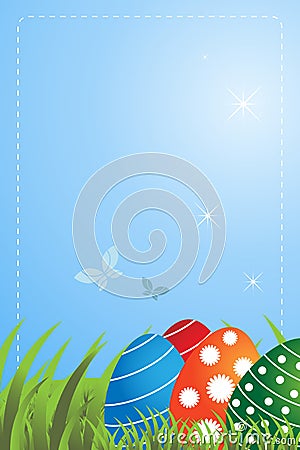 Easter greeting card Vector Illustration