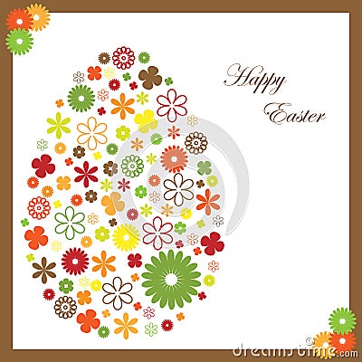 Easter greeting card Vector Illustration