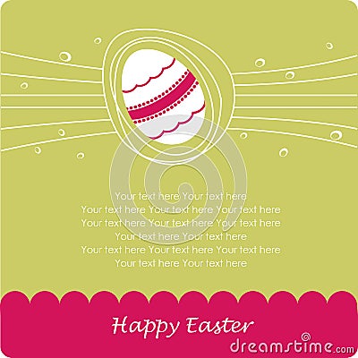 Easter greeting card Vector Illustration