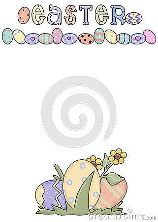 Easter Greeting Card 6 Stock Photo