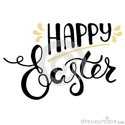 Easter greeting card - Happy Easter. Vector Illustration