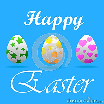 Easter greeting card Vector Illustration