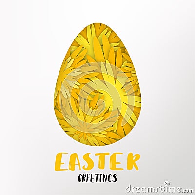 Easter greetings vector illustration Vector Illustration