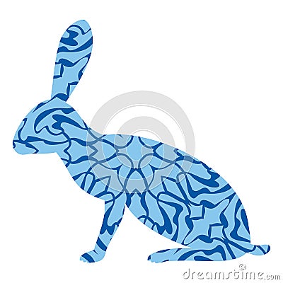 Easter hare Vector Illustration