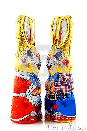 Easter hares Stock Photo