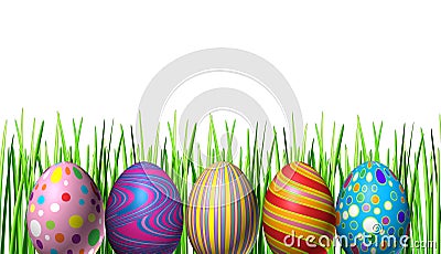 Easter holiday Eggs Decoration Stock Photo