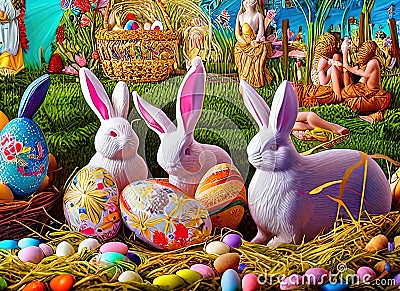 Easter Holiday Scene in Miri,Sarawak,Malaysia. Stock Photo