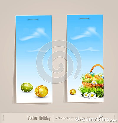 Easter holiday set Vector Illustration