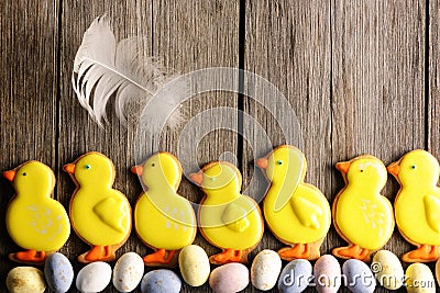 Easter homemade gingerbread cookie Stock Photo