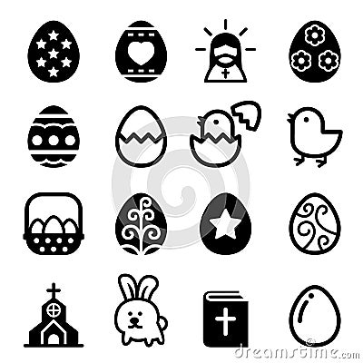 Easter icon Cartoon Illustration