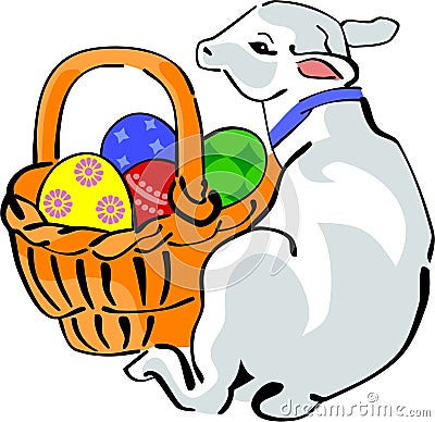 Easter lamb Vector Illustration