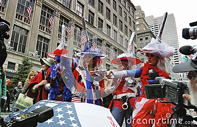 The Easter Parade on 5th avenue in New York City Editorial Stock Photo