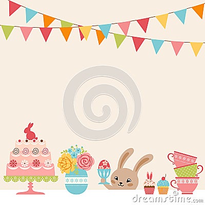 Easter party Vector Illustration