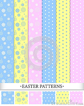 Easter Patterns Vector Illustration