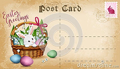 Vector Easter post card Vector Illustration