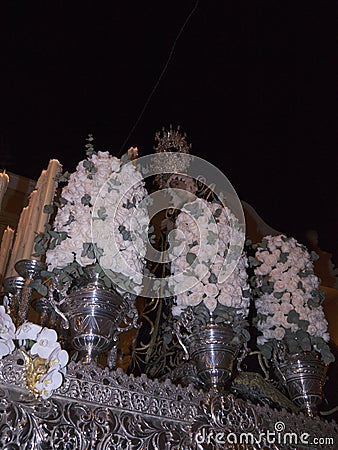 Easter processions in Andalucia one of the most beautiful part of southern Spain Editorial Stock Photo