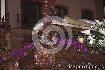 The Easter processions in Andalucia one of the most beautiful part of southern Spain Editorial Stock Photo