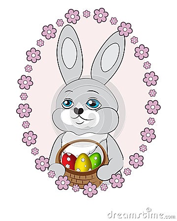 Easter rabbit Vector Illustration