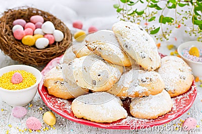 Easter recipe soft cookies Stock Photo