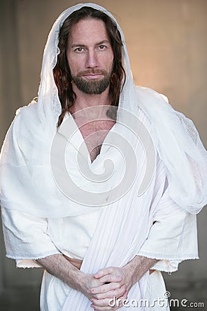 Easter Risen from tomb in white Stock Photo