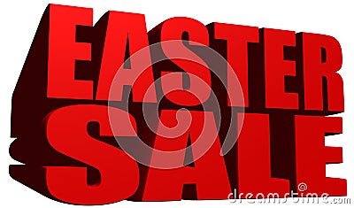 Easter sale Stock Photo