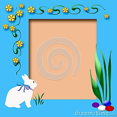 Easter scrapbook frame Stock Photo